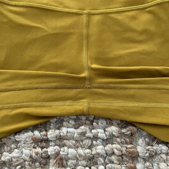 Lululemon Align Short 8" Gold Spice Size 4 Nulu Yoga Biker Shorts EUC - Picture 7 of 7